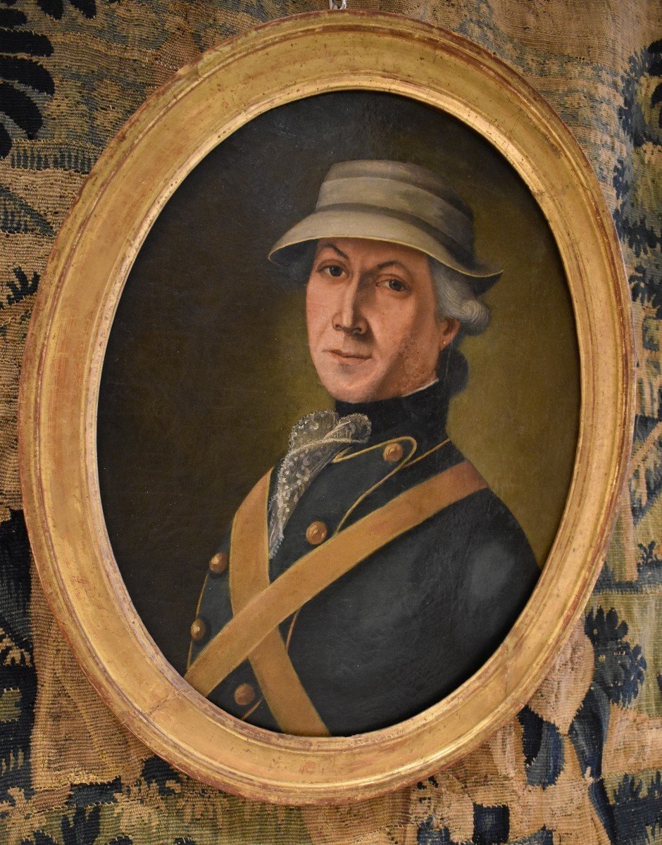 Portrait Of A Man, Louis XVI Period, XVIIIth Century-photo-3