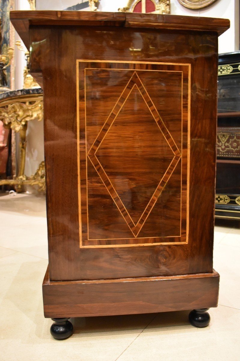 Louis XIV XVIIth Century Marquetry Money Changer's Desk-photo-7