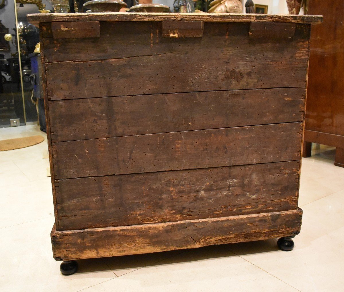 Louis XIV XVIIth Century Marquetry Money Changer's Desk-photo-8