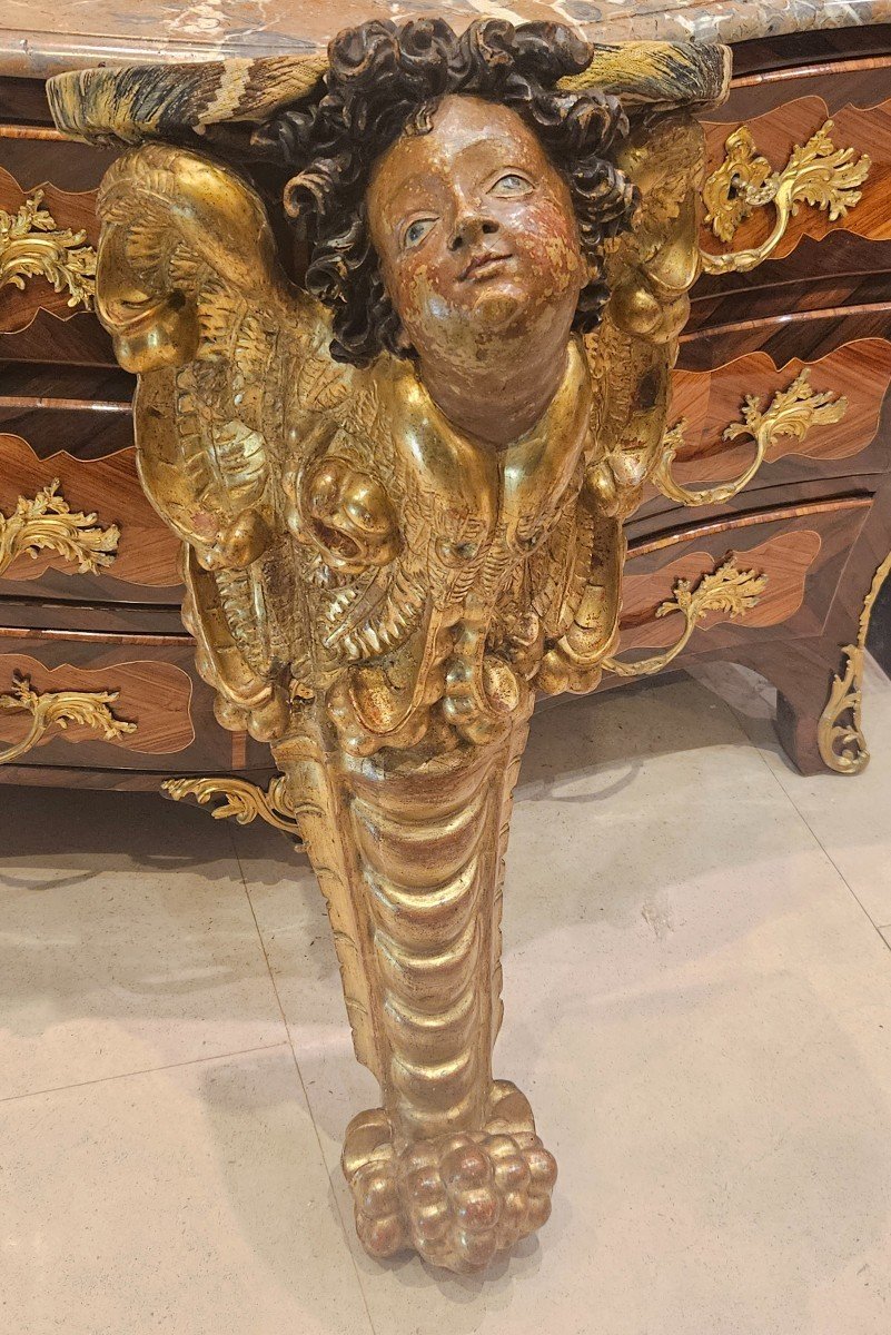  Importante Console d'Applique Epoque Louis XIV Fin XVII ème-photo-4