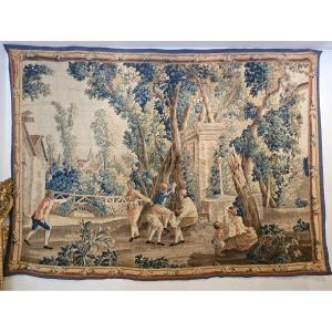 Tapestry “le Cheval Fondu” After Jb Huet Aubusson XVIII 