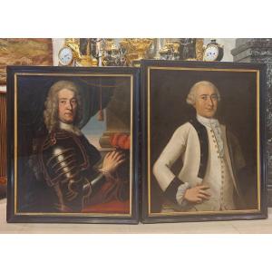  Deux Portraits d'Homme XVIII ème