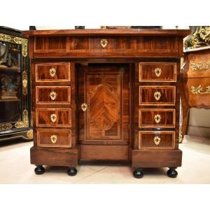 Louis XIV XVIIth Century Marquetry Money Changer's Desk