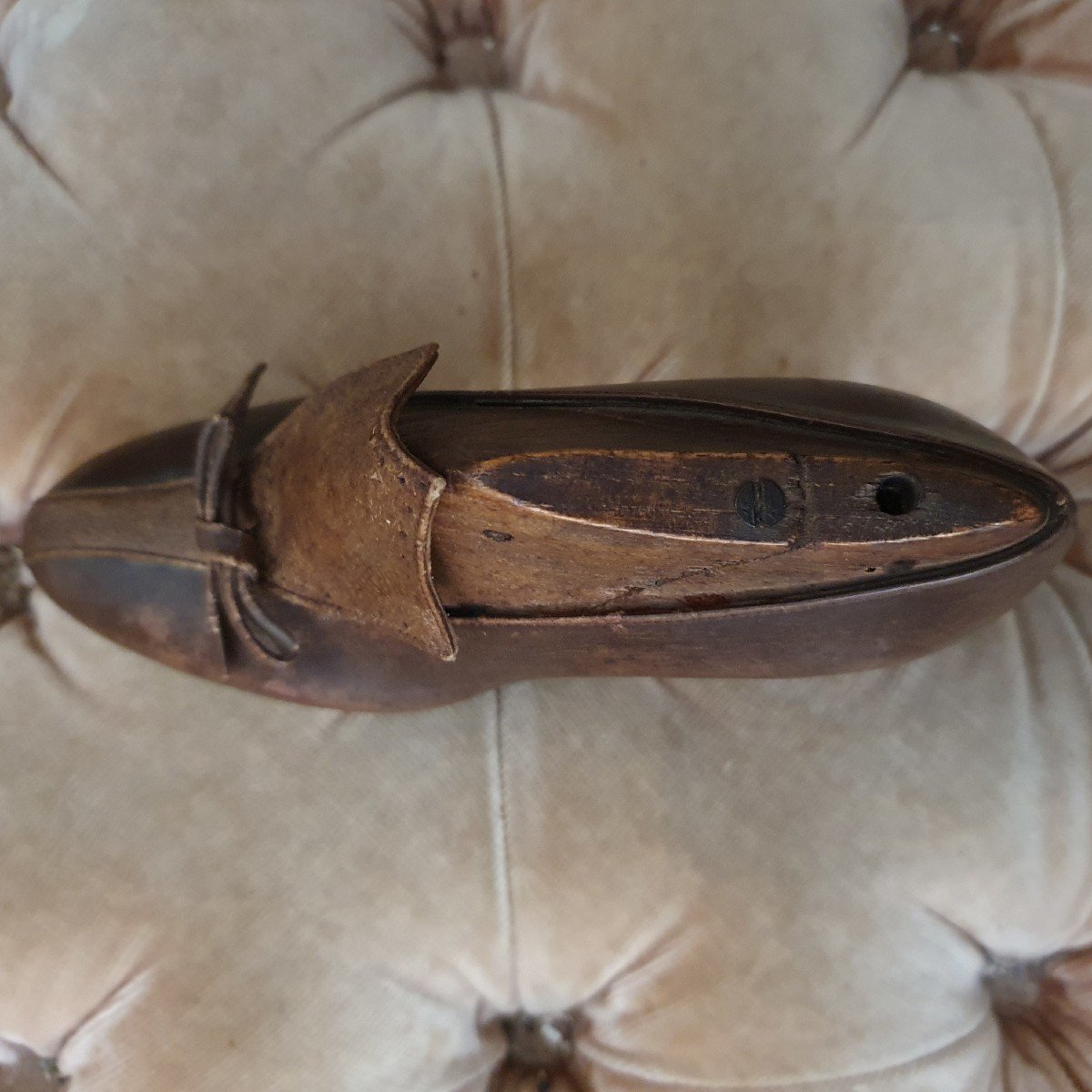 Objet De Curiosités : Chaussure De Maîtrise, Travail De Compagnonnage Cordonnier-photo-4