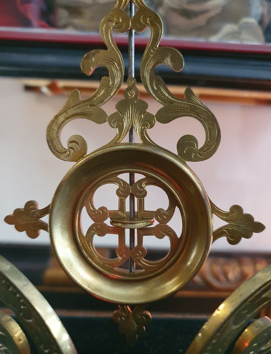 19th Century Gilt Bronze Mantel Clock With Pons Breveté Movement-photo-4