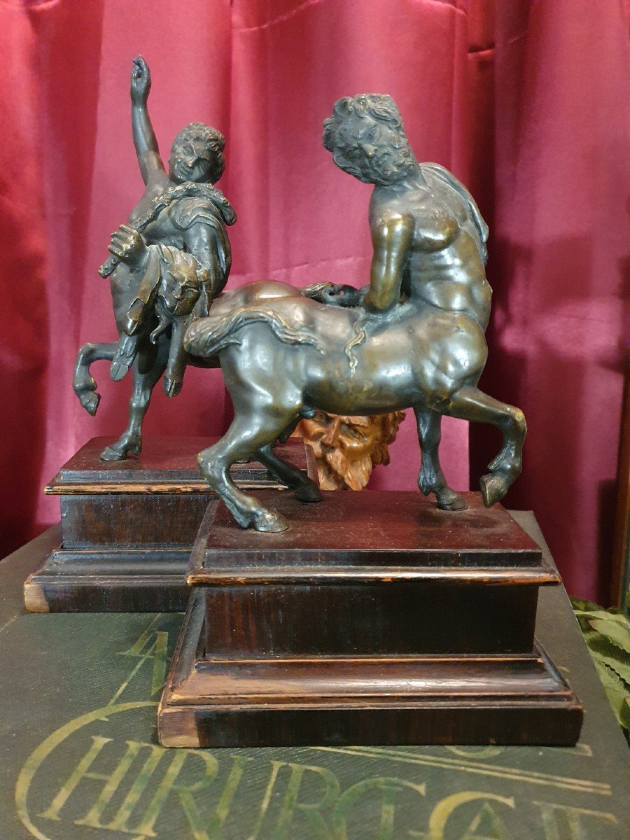 Pair Of Bronzes, Grand Tour Sculptures, Two Furietti Centaurs