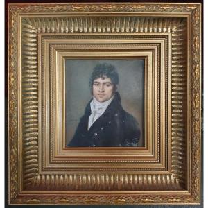 Quality Miniature Of A Man, Early 19th Century, First Empire, Signed Jean Henri Cless