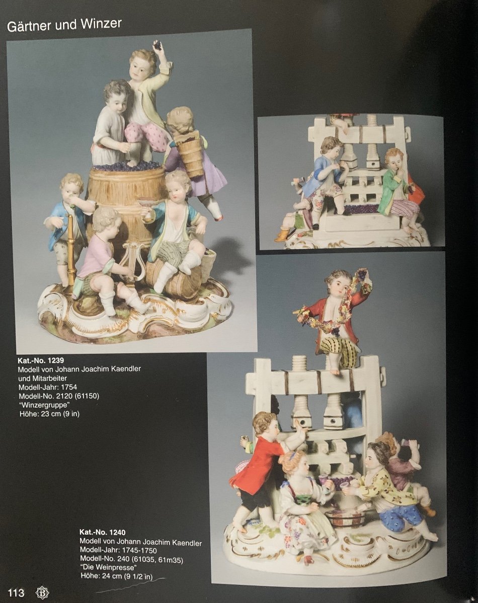 Meissen, Porcelain Group Le Pressoir-photo-8