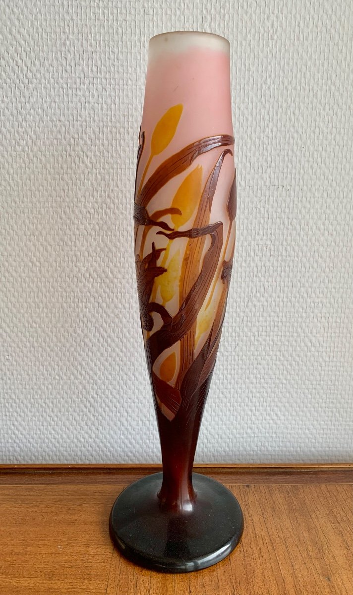 Gallé, Vase Decorated With Tulips-photo-2