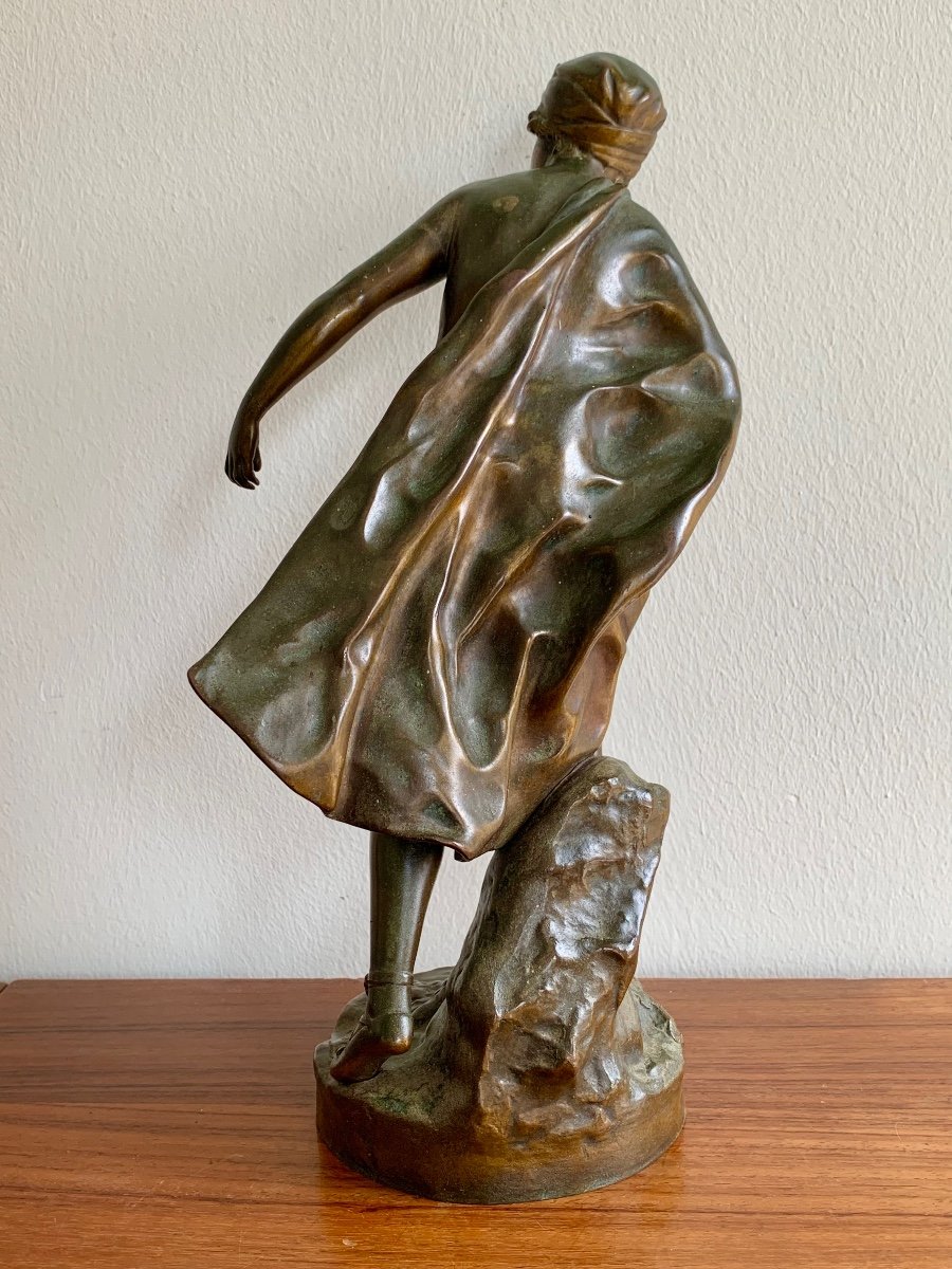 Gustavo Obiols Bronze Figure, Nude Woman-photo-3