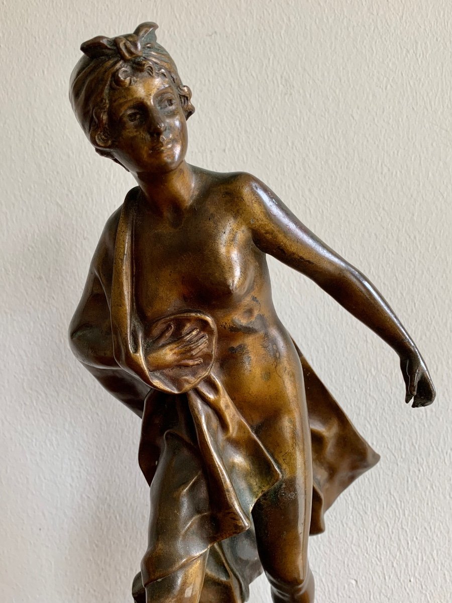 Gustavo Obiols Bronze Figure, Nude Woman-photo-3