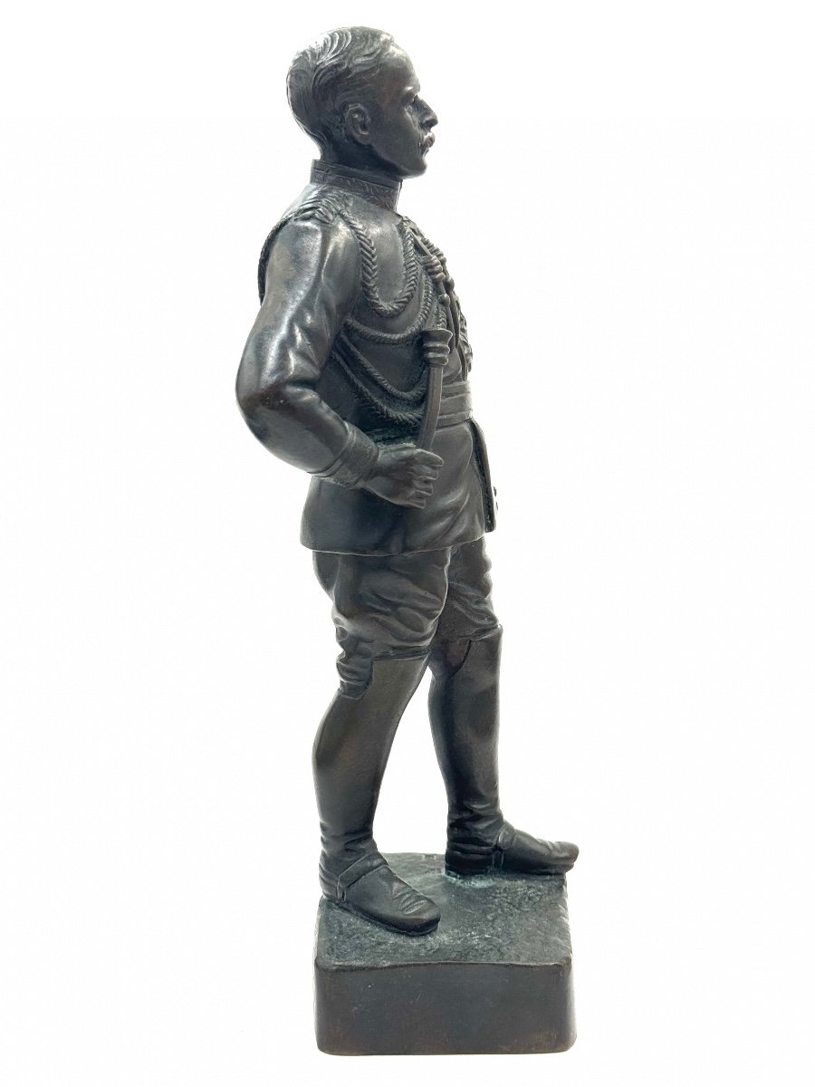 Georges Omerth - French Marshal Bronze Sculpture-photo-4