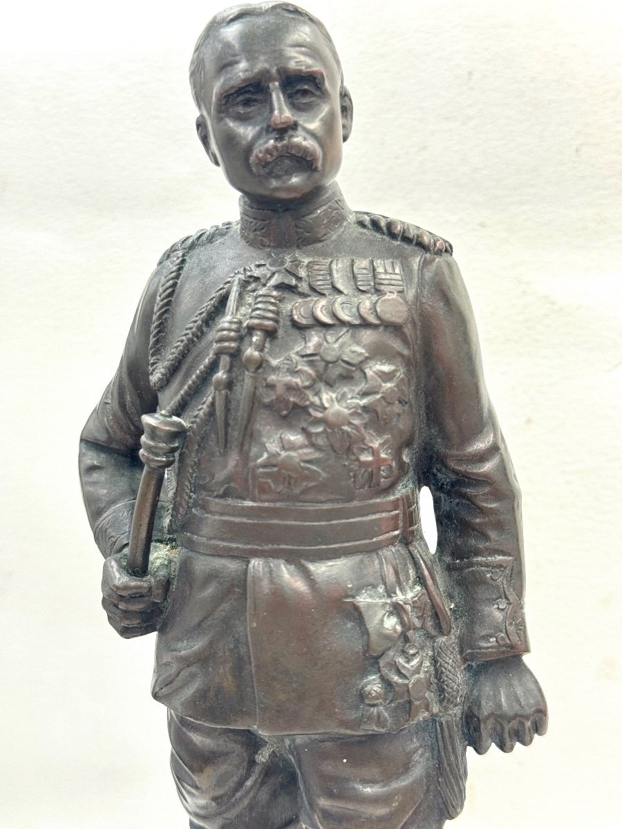 Georges Omerth - French Marshal Bronze Sculpture-photo-1