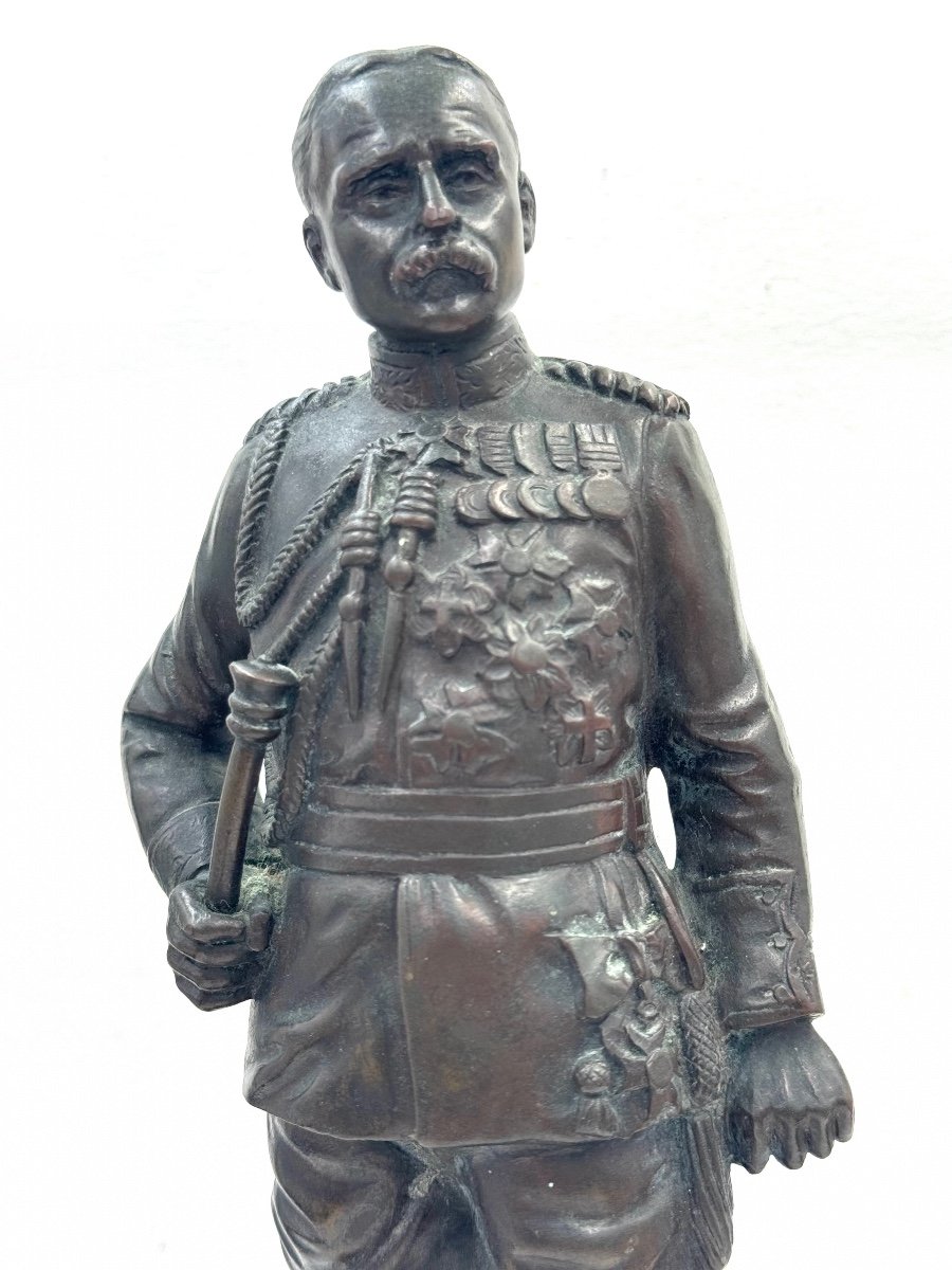 Georges Omerth - French Marshal Bronze Sculpture-photo-5