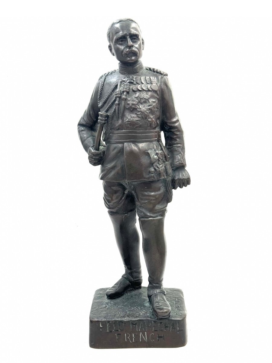 Georges Omerth - French Marshal Bronze Sculpture