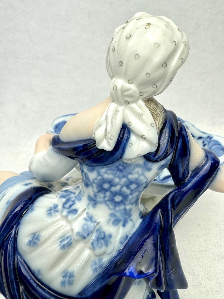 Meissen, Lady Figurine Designed For Salt And Pepper-photo-1