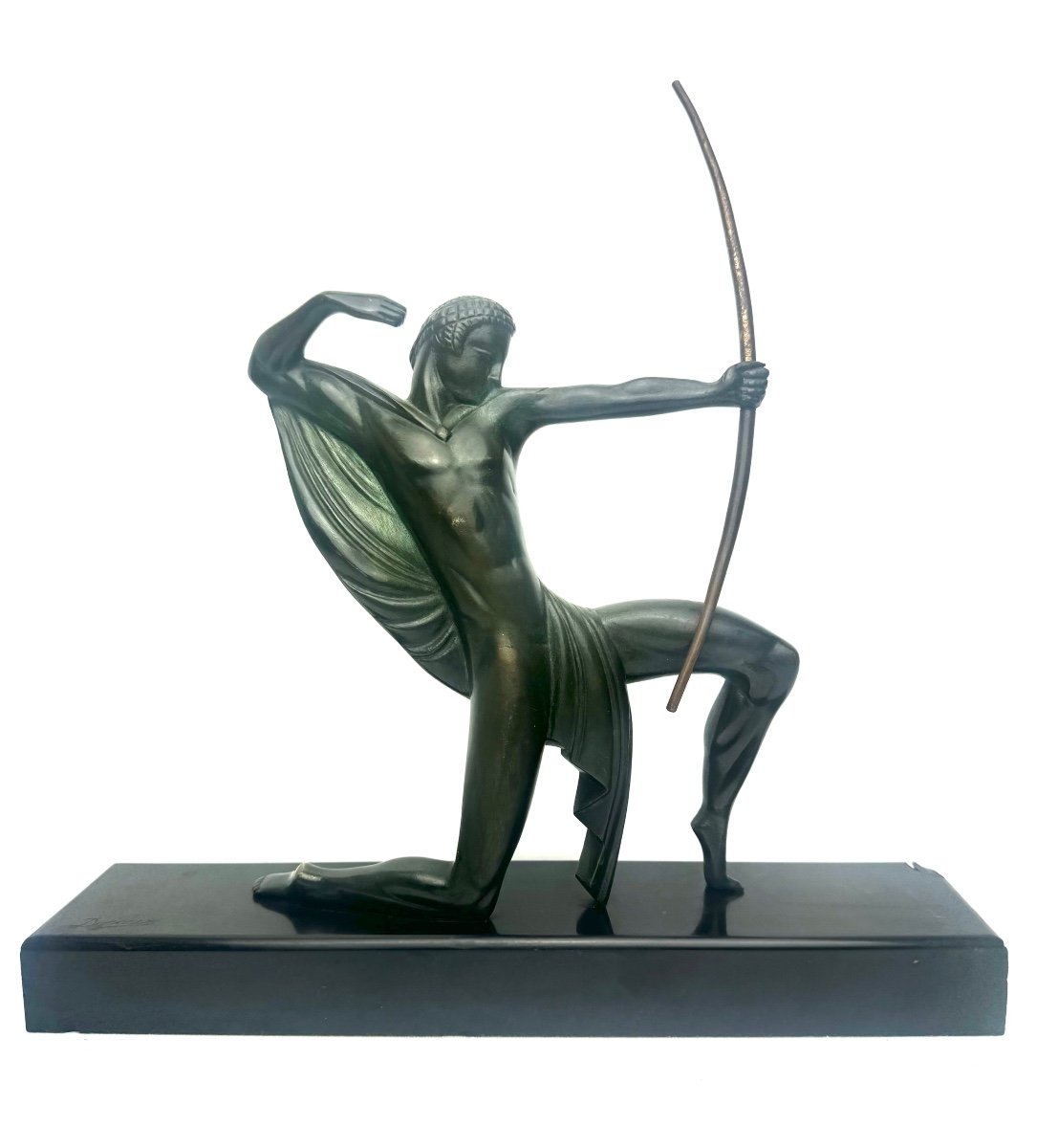 Decoux - Sculpture En Bronze Art Déco - L’archer