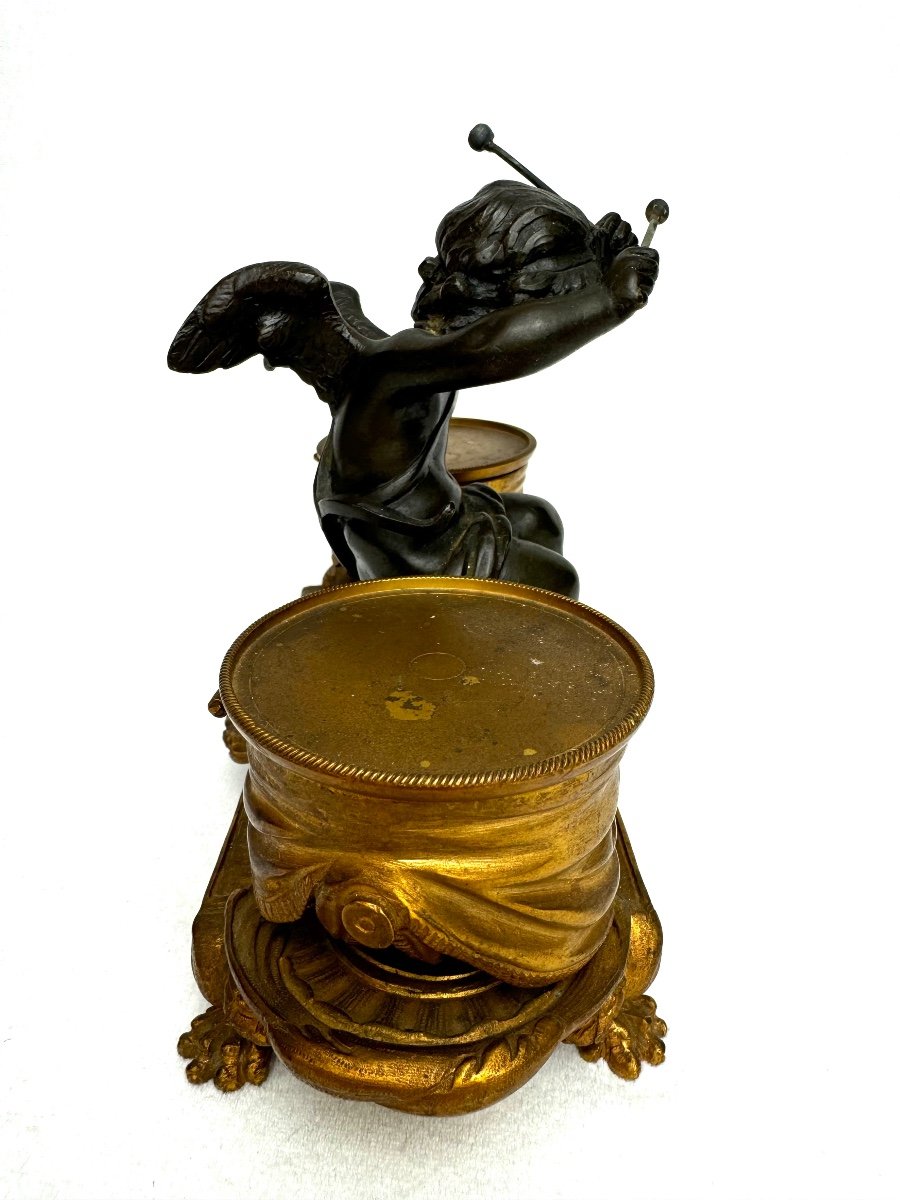 Encrier En Bronze L’amour Timbalier-photo-4