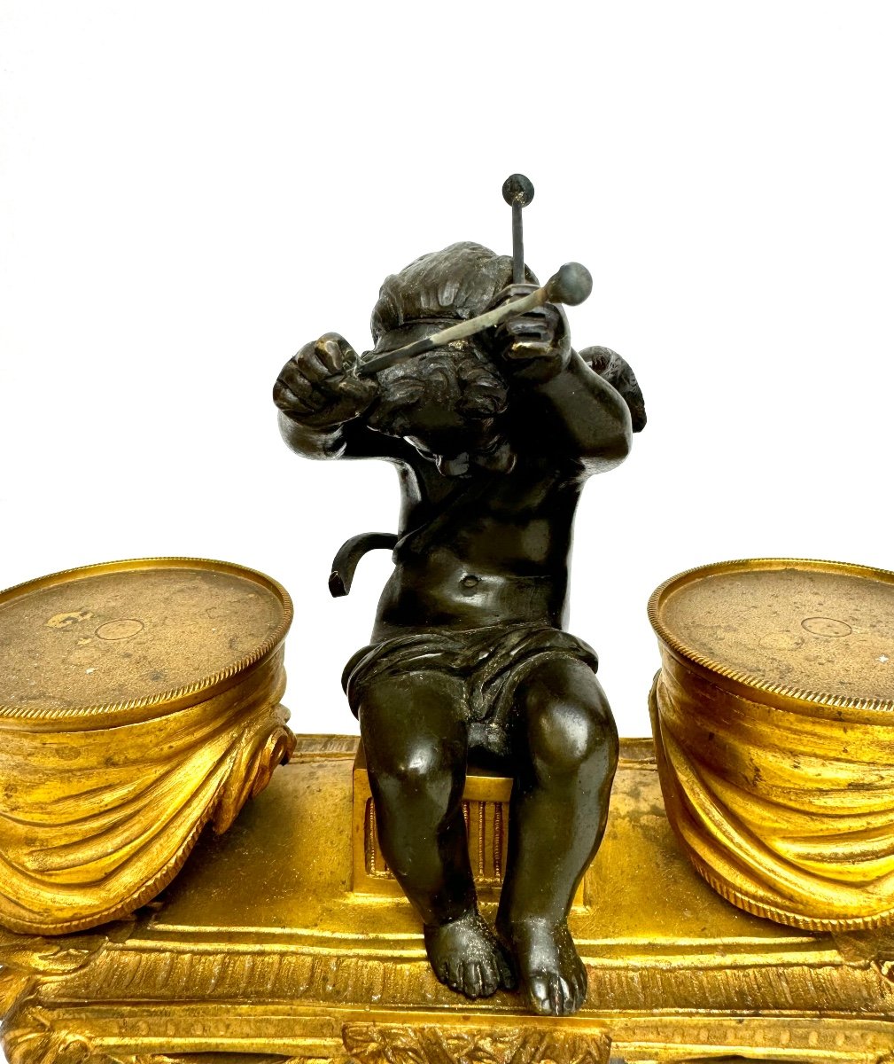 Encrier En Bronze L’amour Timbalier-photo-2