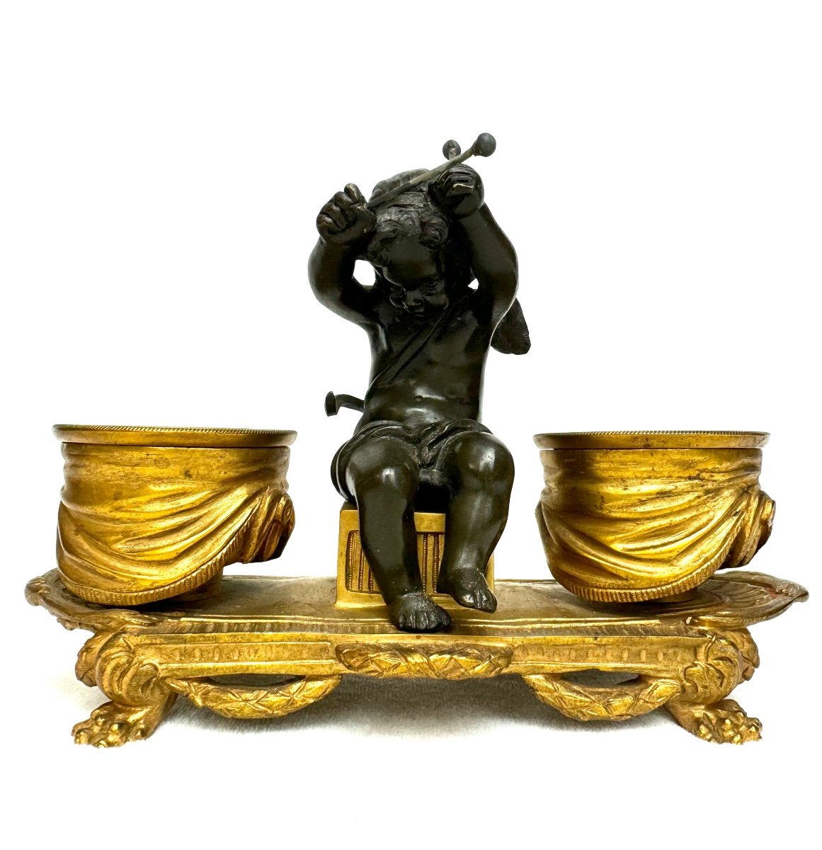 Encrier En Bronze L’amour Timbalier