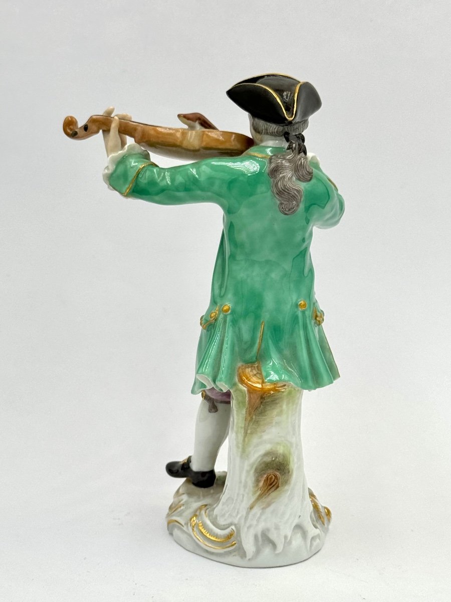 Meissen - Chapelle Galante - Figurine Of A Violinist-photo-3