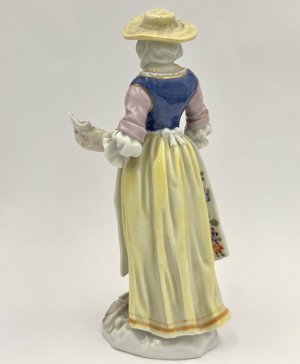 Meissen - Figurine En Porcelaine Chanteuse De Rue De La Série London Crier-photo-3