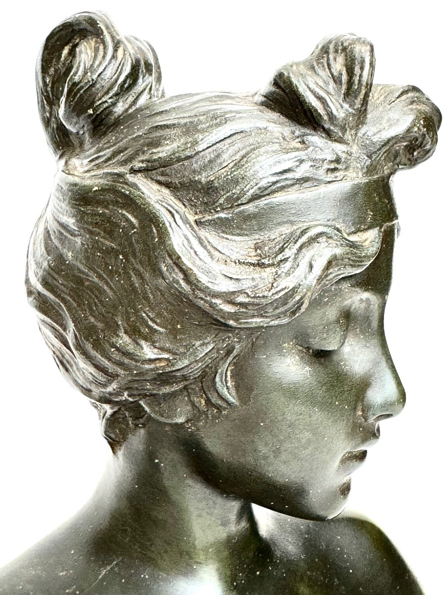 Emmanuel Villanis Buste En Bronze-photo-2