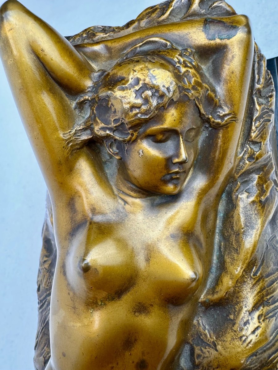 Alfredo Neri, Sculpture Femme Nue Allongée-photo-4