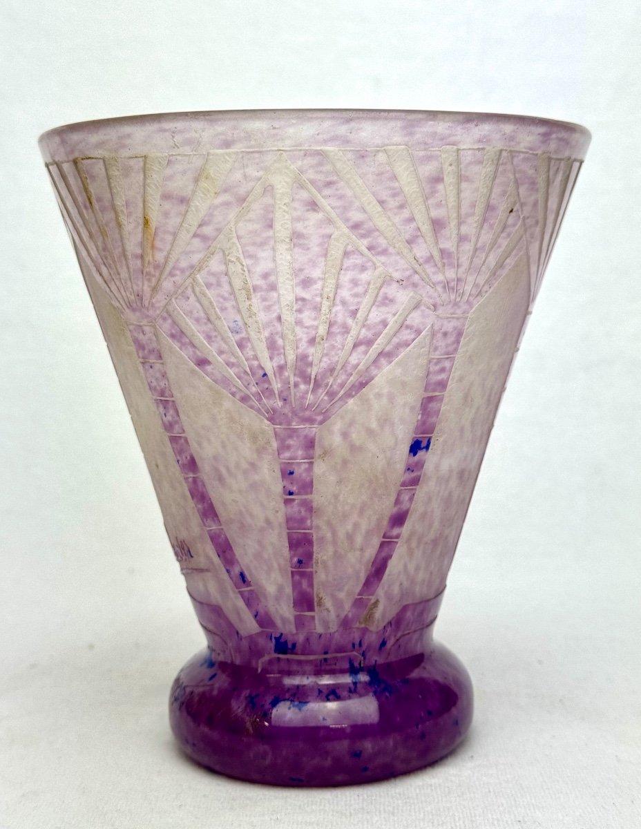 Charder - Le Verre Français  - Palmette Decor Vase-photo-3