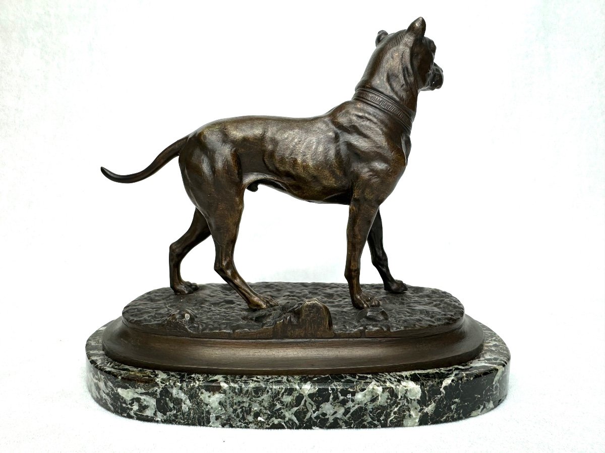 Figure En Bronze Dogue Allemand  -photo-3