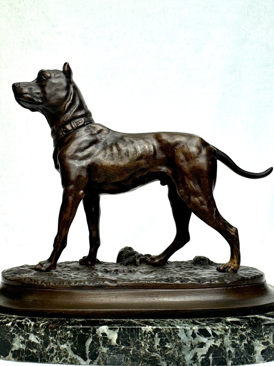 Figure En Bronze Dogue Allemand  -photo-5