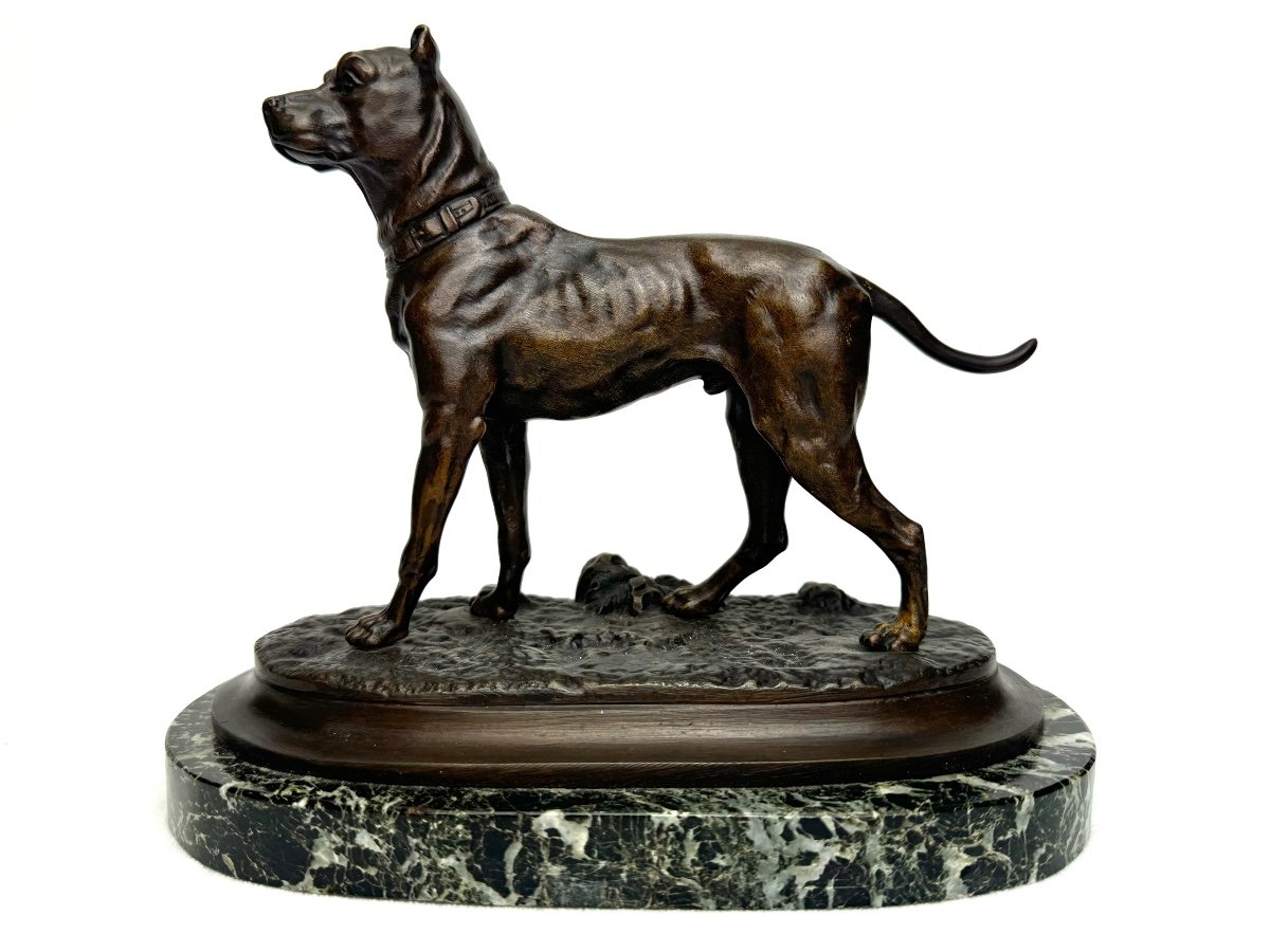 Figure En Bronze Dogue Allemand  