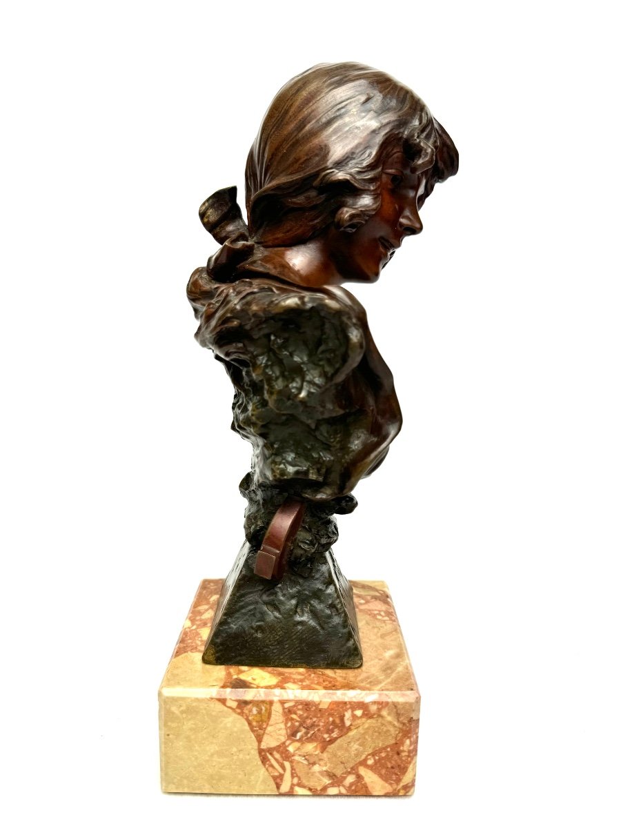 A. Lefebvre, Salammbo Bronze Bust. -photo-2