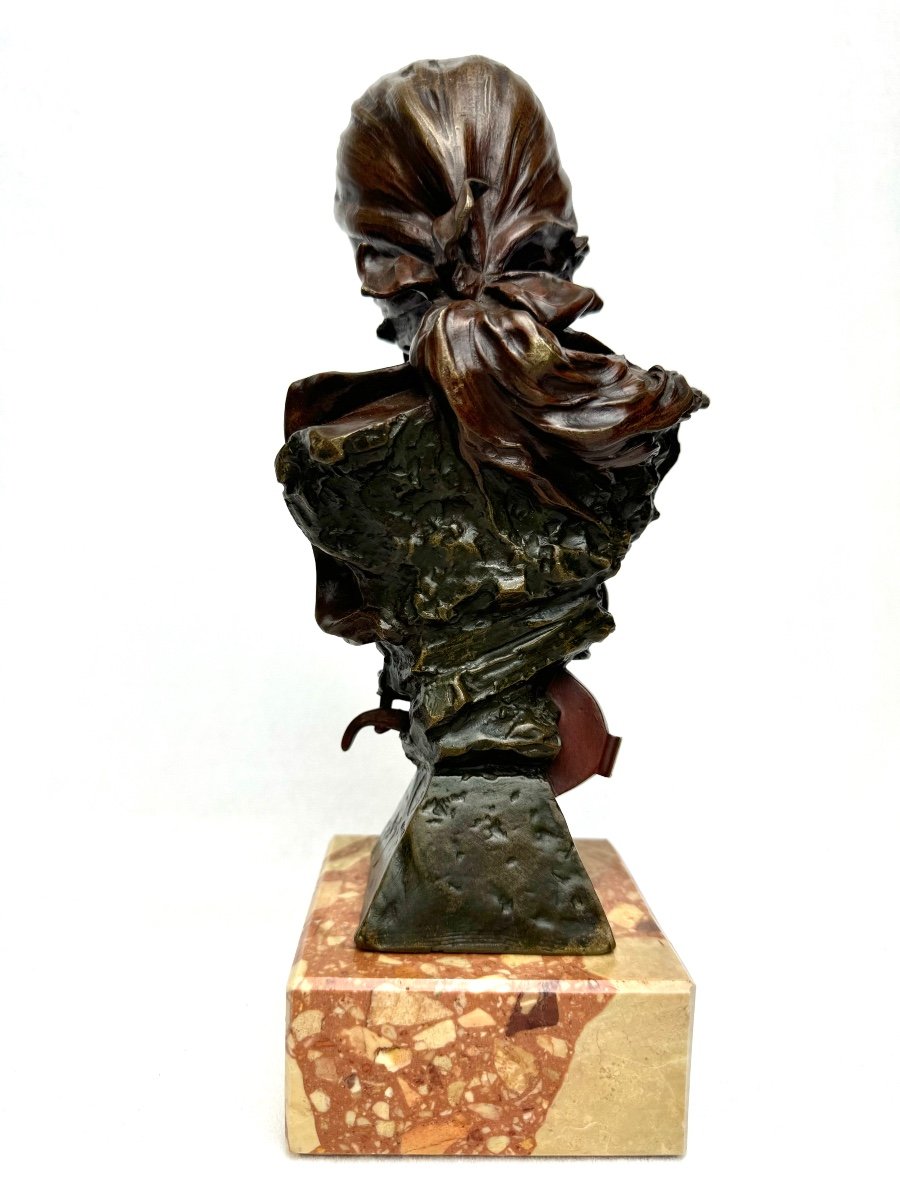 A. Lefebvre, Salammbo Bronze Bust. -photo-3