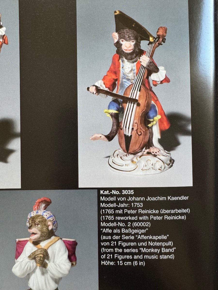 Meissen - Orchestre De Singes  - Singe Comme Batteur-photo-6