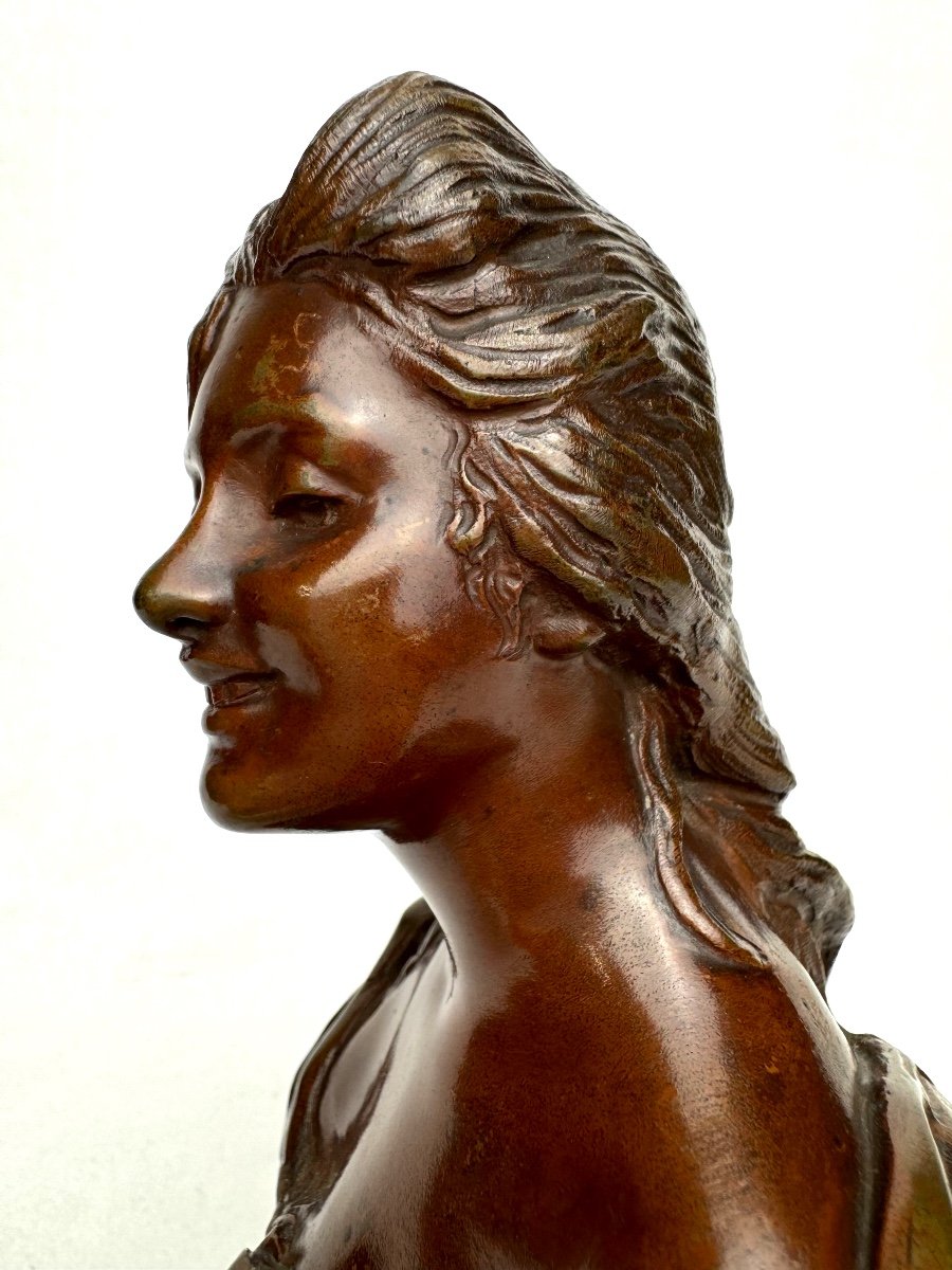 Van Der Straeten Buste De Femme En Bronze -photo-3