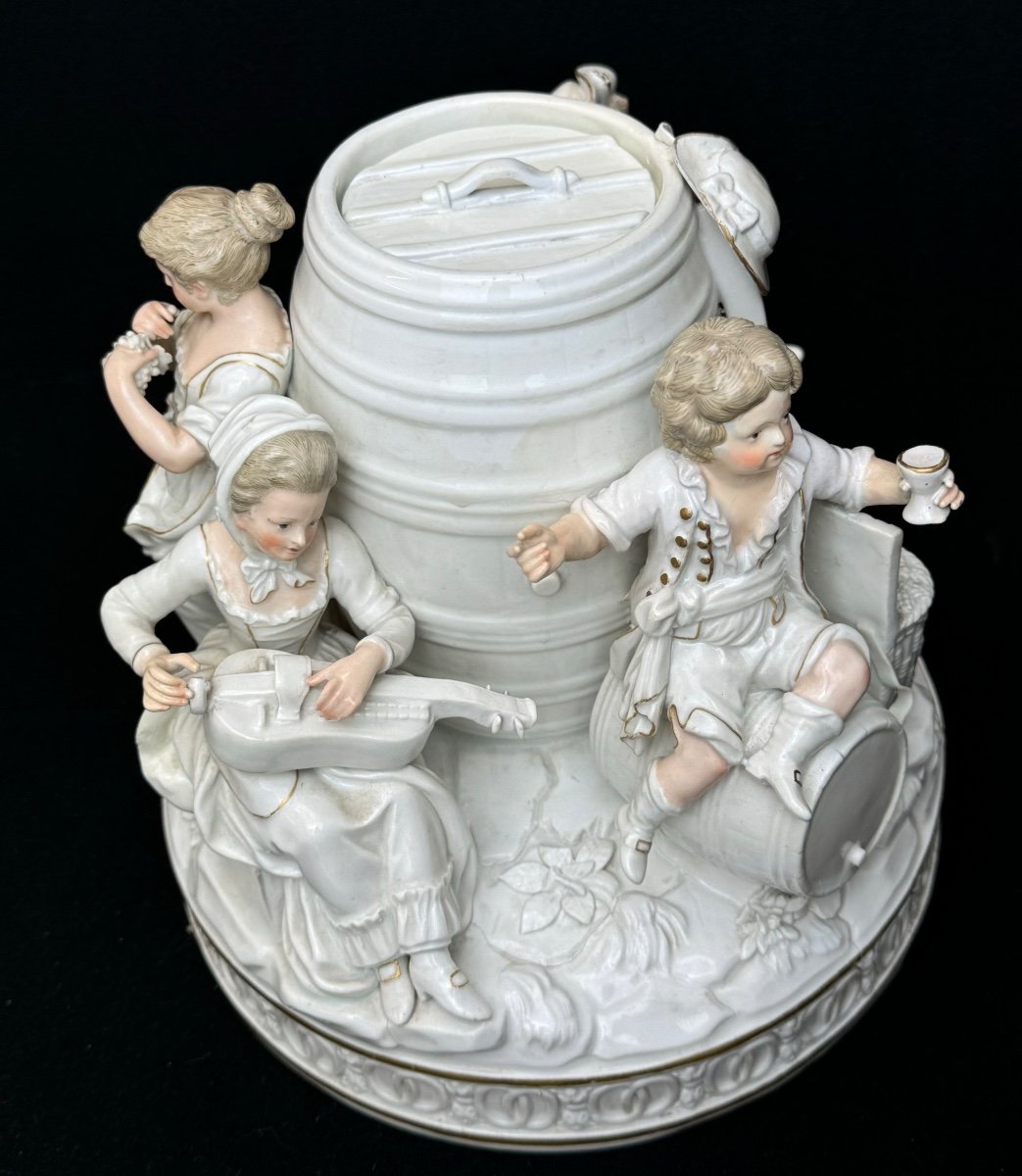 Meissen Groupe En Porcelaine "le Millésime"-photo-5