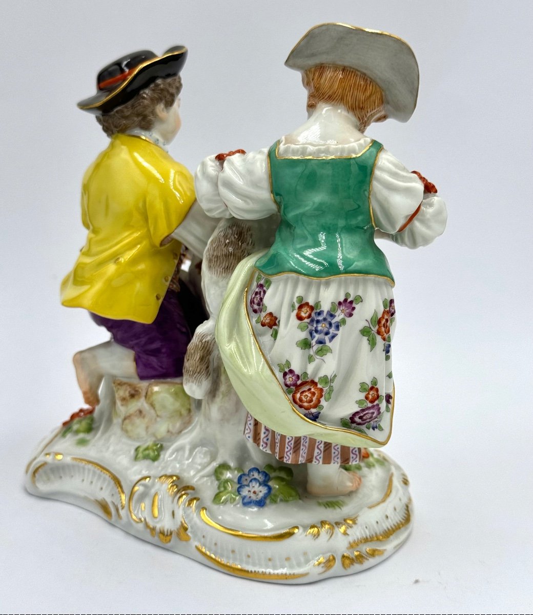 Meissen, Group Of Shepherd Children -photo-3