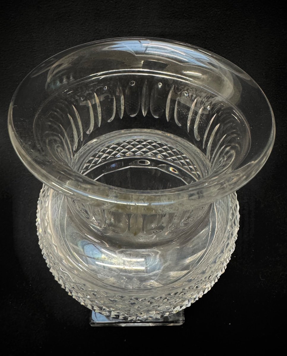 Baccarat - Vase En Cristal De Forme Médicis, Modèle Laeticia. -photo-2