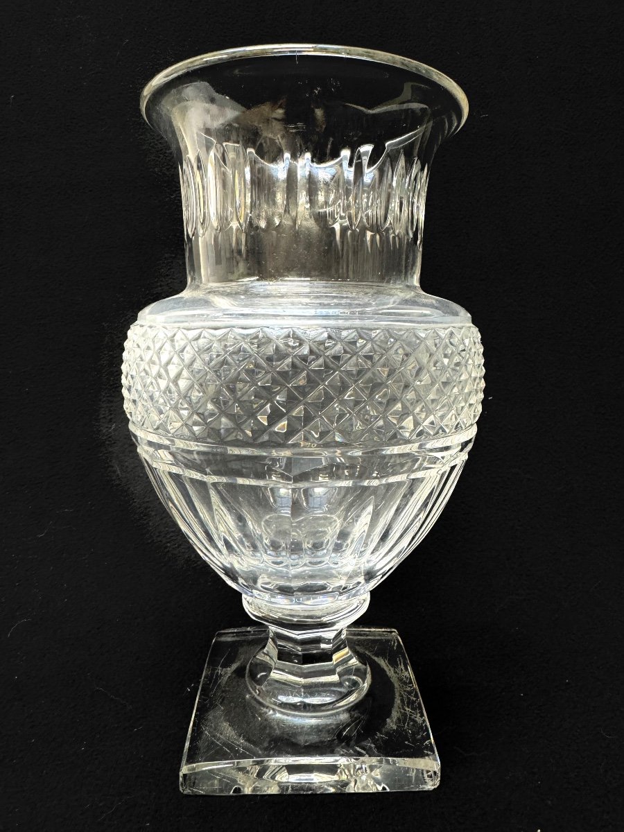 Baccarat - Vase En Cristal De Forme Médicis, Modèle Laeticia. 