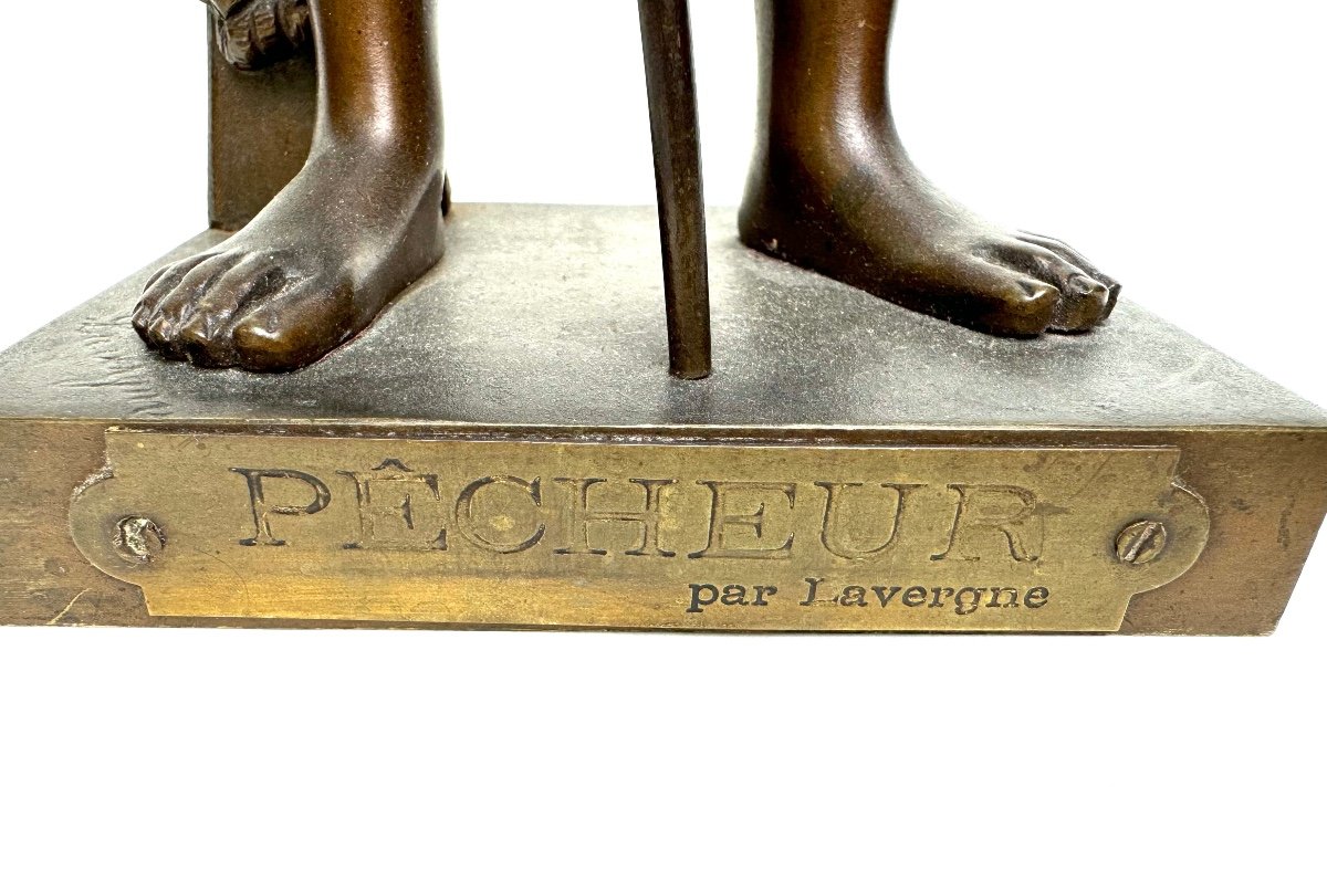 Lavergne, Bronze Le Pêcheur -photo-2