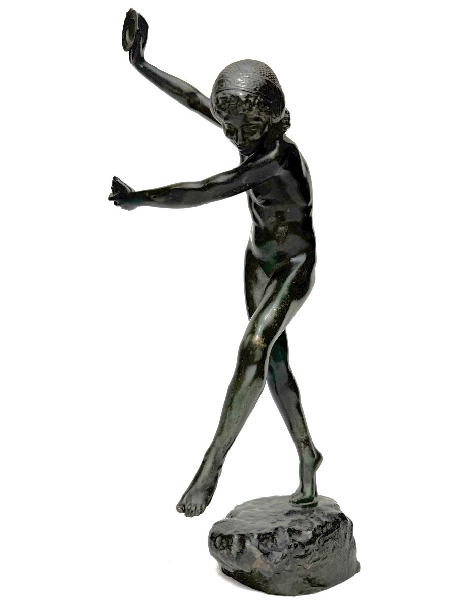 L. Dupuy - Bronze Dancer With Cymbals -photo-2