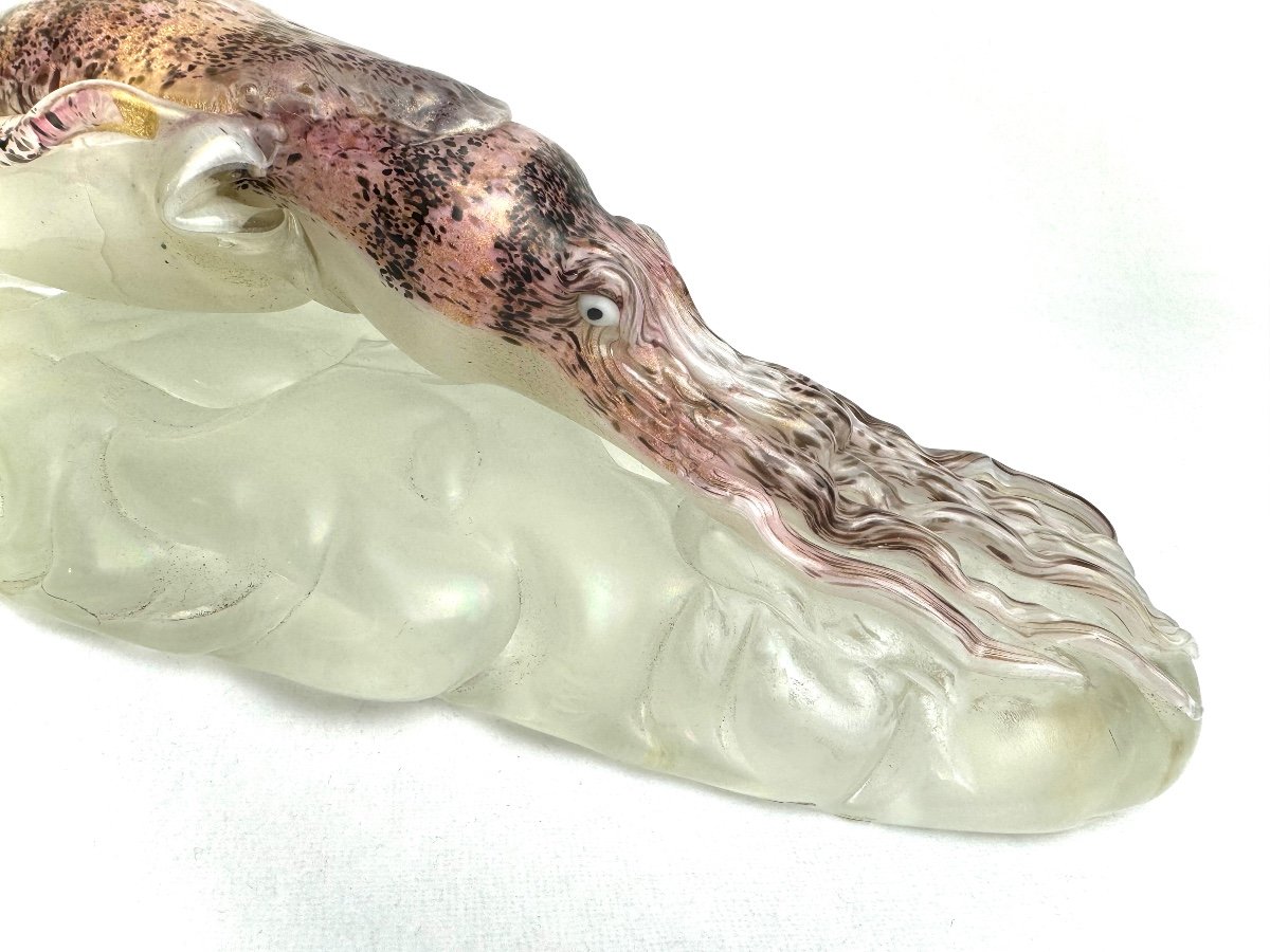 Murano Glass Squid Figure -photo-1