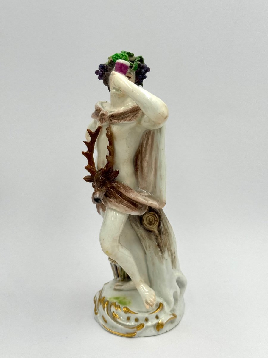 Meissen, Figurine En Porcelaine Allégorie de l'Automne-photo-2