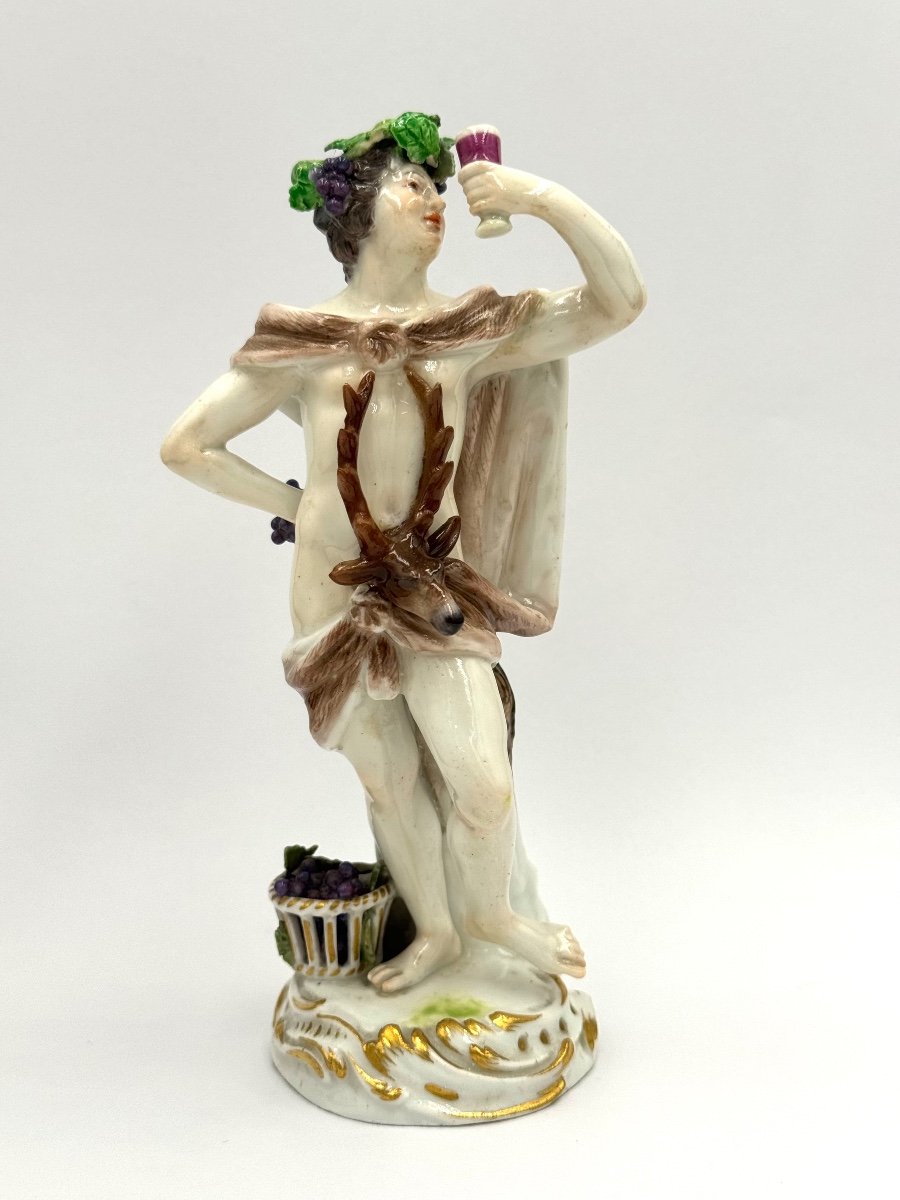 Meissen, Figurine En Porcelaine Allégorie de l'Automne