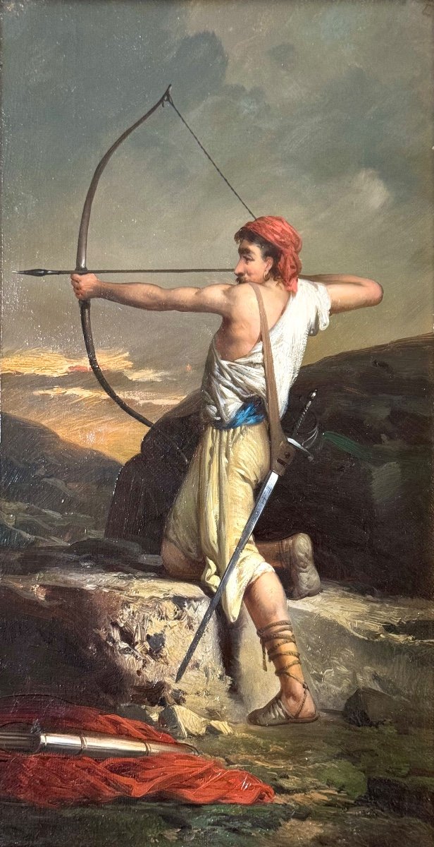 19th Century French School - The Archer -photo-2