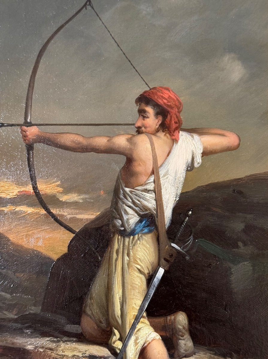 19th Century French School - The Archer -photo-3