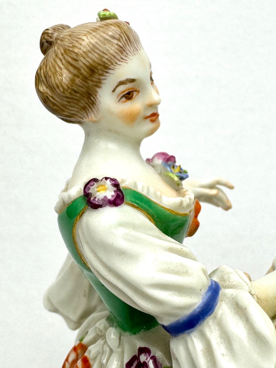 Meissen Grupe Bergers En Porcelaine-photo-4