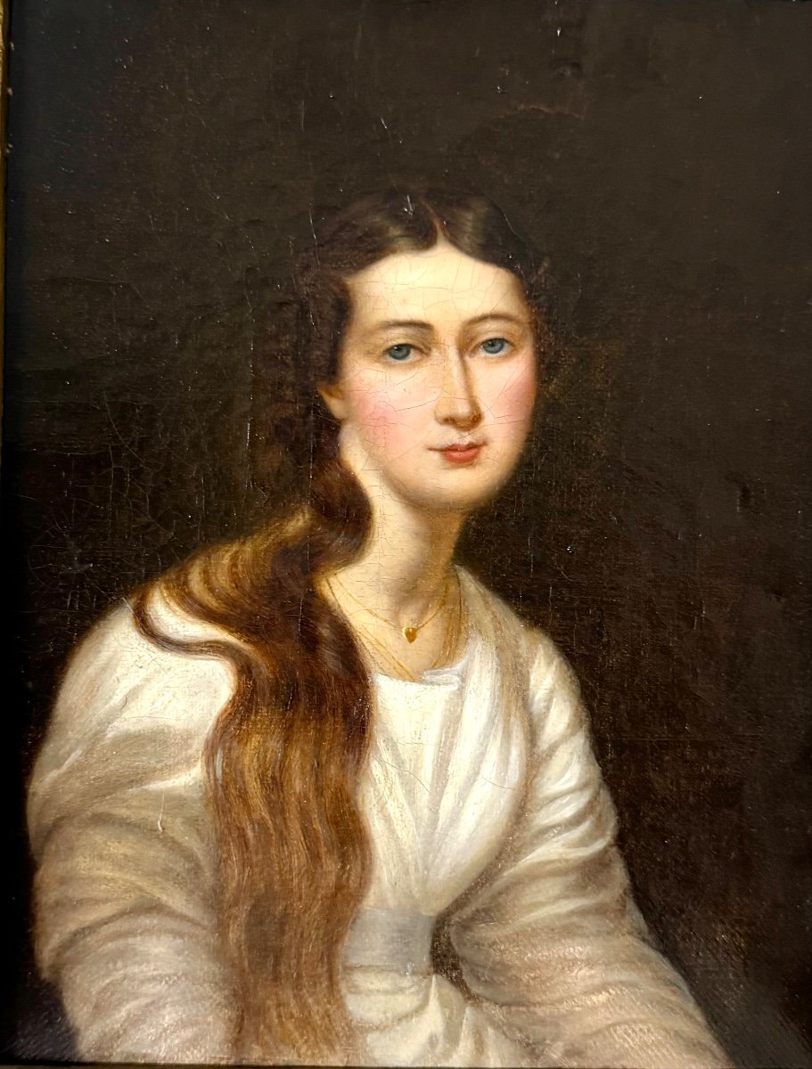 18th Century French School - Portrait Of A Woman   -photo-2