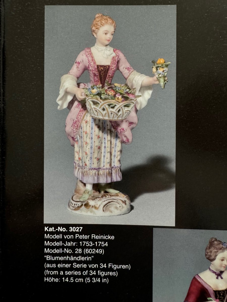 Meissen Porcelain Figure Florist From The Cris De Paris Series -photo-6